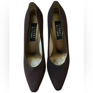 Stuart Weitzman Women’s Brown Walnut Classic Style Point Toe Suede Pumps Sz 9
